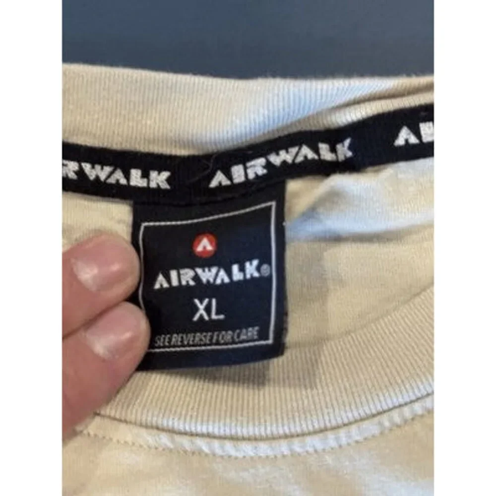 Modern Airwalk Long Sleeve T Shirt XL Brown Printed Sleeves‎